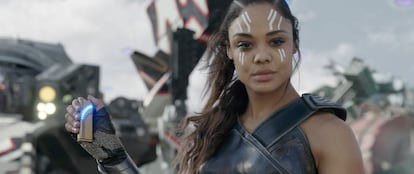 La Valkiria, personaje encarnado por Tessa Thompson, en 'Thor: Ragnarok'.