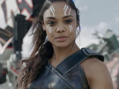 La Valkiria, personaje encarnado por Tessa Thompson, en 'Thor: Ragnarok'.