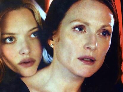 A. Seyfried y J. Moore, en <i>Chloe.</i>