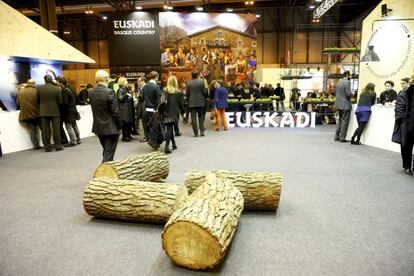 Una de las zonas del stand de Euskadi en Fitur 2014.