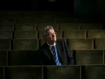 David MacMillan premio Nobel de Química en 2021, en la sede de la Real Academia de Ciencias, en Madrid.