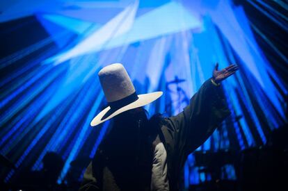 Erykah Badu, sobre el escenario del Parc del Fòrum de Barcelona, el 30 de mayo.