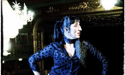 La actriz Rossy de Palma, en uno de los palcos del teatro Español.