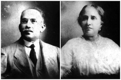 Retratos de Nicolás Ricardo Márquez Mejía y Tranquilina Iguarán Cotes, abuelos de Gabriel García Márquez