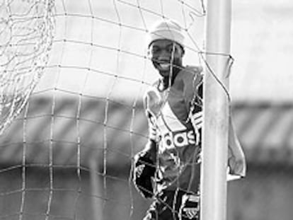 Mendoza, en un entrenamiento.