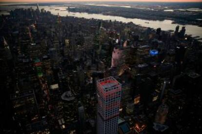 La azotea de la torre residencial 432 Park Avenue, en Manhattan.