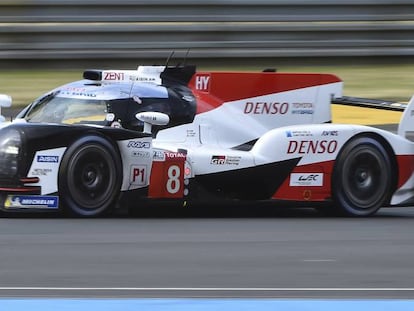 Fernando Alonso, durante las 24 Horas de Le Mans.