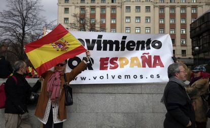 Manifestación el pasado 10 de febrero en la Plaza de Colón de Madrid.