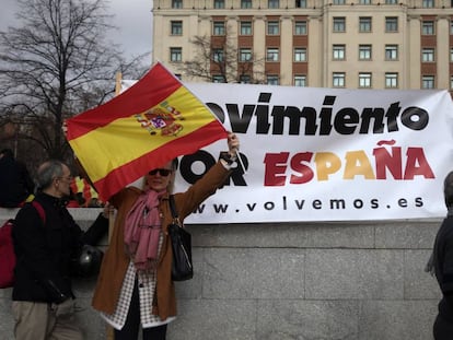 Manifestación el pasado 10 de febrero en la Plaza de Colón de Madrid.