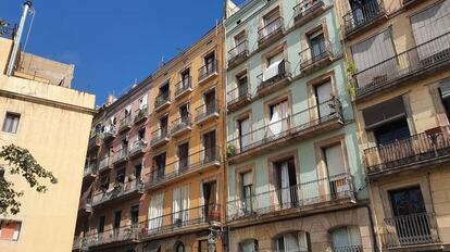 Viviendas de un barrio de Barcelona.