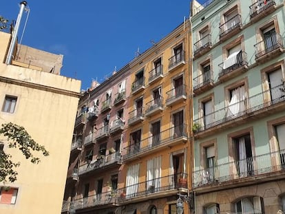 Viviendas de un barrio de Barcelona.