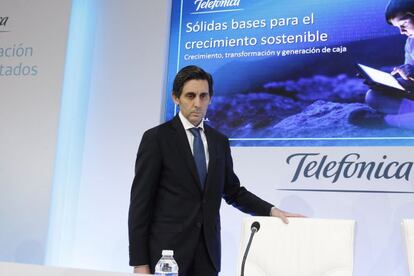 El presidente de Telefónica, José María Álvarez-Pallete.