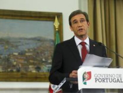 El primer ministro portugués, Pedro Passos Coelho. EFE/Archivo