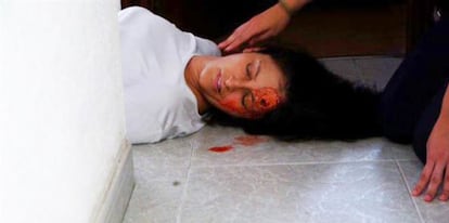 Momento del rodaje de 'A Legua Dereita'