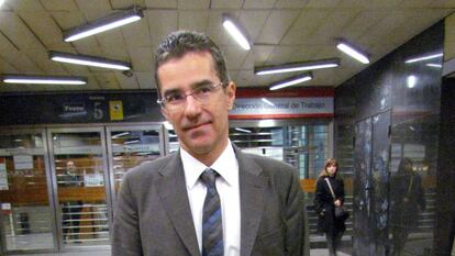 Carlos Koplowitz, tras ser reconocido como hijo del empresario, el 18 de diciembre de 2012 en los juzgados de Madrid.