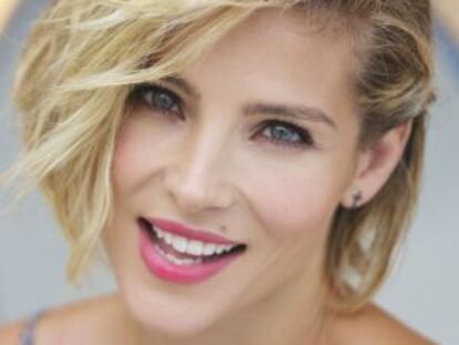 Spanish actress Elsa Pataky during the interview.