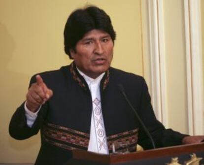 El presidente Evo Morales, el miércoles en La Paz.