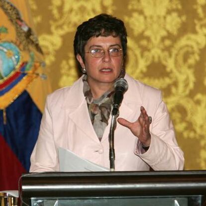 La ministra de Relaciones Exteriores de Ecuador, María Isabel Salvador