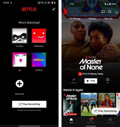 'Ver cualquier cosa' de Netflix en Android.