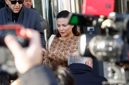  La actriz Elisa Mouliaá a su llegada a los juzgados madrileños de Plaza de Castilla el 16 de julio, para declarar ante el juez que investiga un presunto delito de agresión sexual a la actriz por el exdiputado de Sumar Íñigo Errejón.