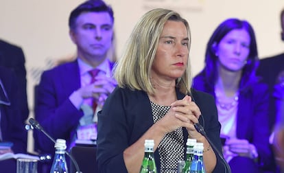 La jefa de la diplomacia europea, Federica Mogherini, durante un acto en Poznan, Polonia, la semana pasada.