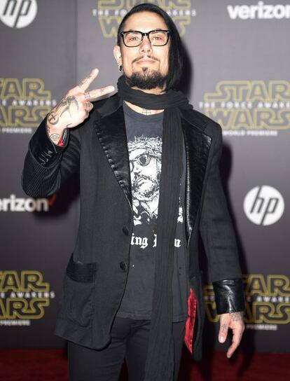 A los rockeros también les gusta 'Star Wars'. Un ejemplo: el guitarrista de Red Hot Chili Peppers, Dave Navarro.