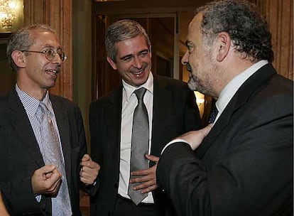 Javier Moreno, José Manuel Calvo e Ignacio Polanco