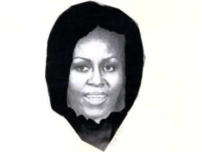 Ilustración de Michelle Obama.