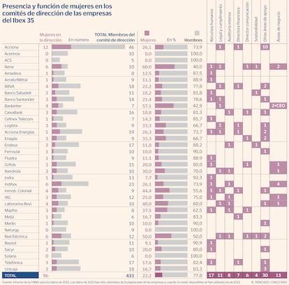 Directivas Ibex 35 Gráfico