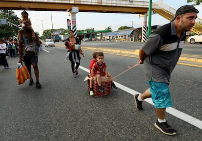 They began their journey in Huehuetan, Mexico.