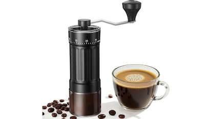 Mini molinillo de café con 40 ajustes.