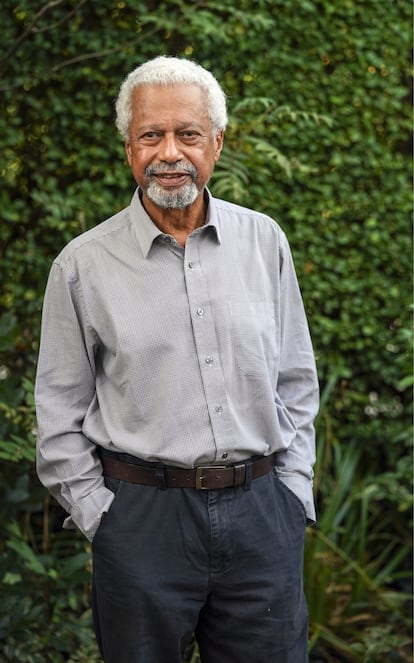El escritor Abdulrazak Gurnah retratado en Canterbury, Reino Unido.