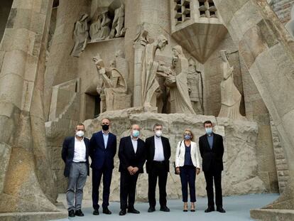 La presentació del nou Centre Internacional d'Estudis Avançats Antoni Gaudí, dimarts a la Sagrada Família.