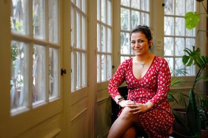 La escritora peruana Claudia Ulloa Donoso, que vive en Noruega desde hace 20 años, en Barcelona en septiembre pasado.