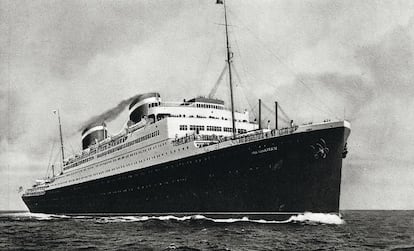 El navío Manhattan llevó desde Nueva York hasta Europa al equipo olímpico de remo de EE UU.