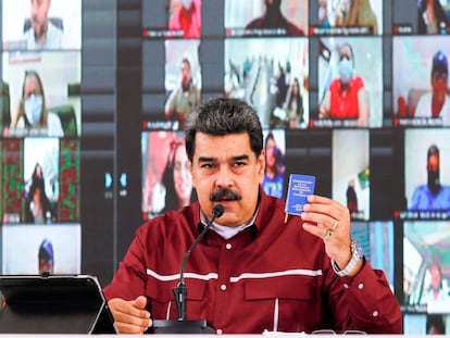 El mandatario venezolano, Nicolás Maduro, la semana pasada durante una comparecencia.