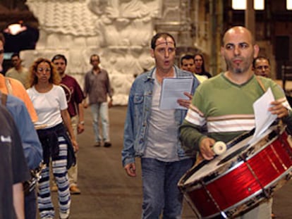 Ensayo de la versión musical de 'Lisístrata', de Aristófanes, adaptada por Carles Santos.