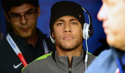 Neymar, en el Monumental David Arellano de Santiago.