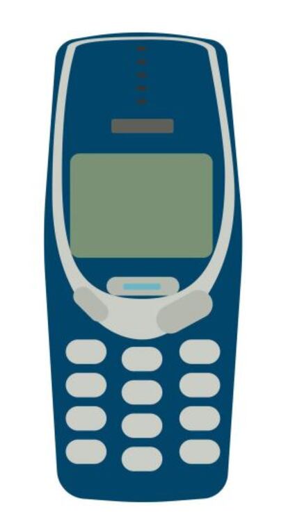 El emoji del teléfono móvil Nokia 3310.