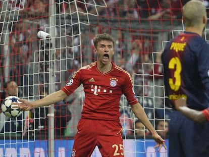 Thomas Müller, tras el cuarto gol del Bayern.