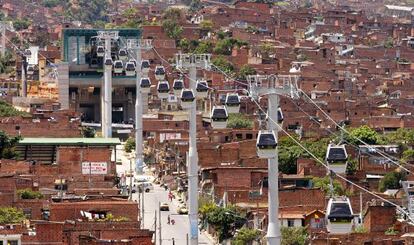 Vista de la ciudad colombiana de Medellín
