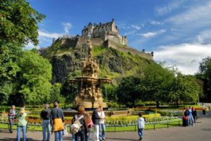 El castillo de Edimburgo, en Escocia.