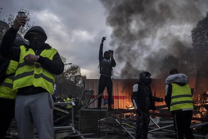 Protesto dos 'coletes amarelos' em Paris, 24 de novembro de 2018.