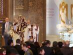 Pope Tawadros II, the 118th Pope of the Coptic Orthodox Church of Alexandria and Patriarch of the See of St. Mark Cathedral, leads Egypt's Coptic Christmas eve Mass at the Cathedral of the Nativity of Christ in the New Administrative Capital (NAC) east of Cairo, Egypt January 6, 2020. REUTERS/Mohamed Abd El Ghany