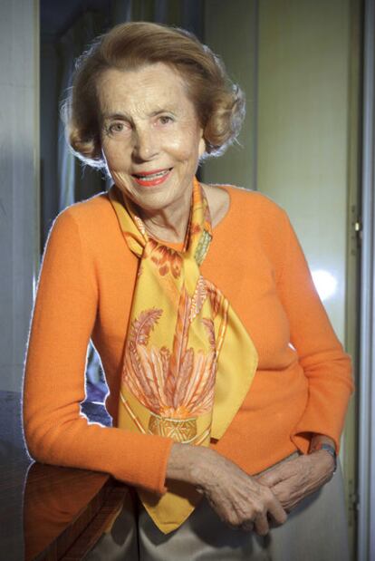 Liliane Bettencourt, la semana pasada.