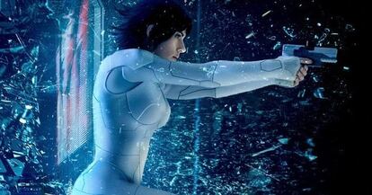 Scarlett Johansson en su papel en 'Ghost in the shell' (1997), de Rupert Sanders.