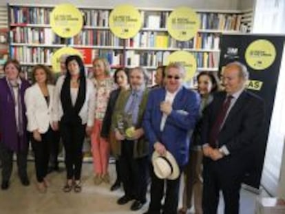 Un grupo de escritores espa&ntilde;oles participa en la presentaci&oacute;n de la VIII edici&oacute;n de La Noche de los Libros en Madrid.