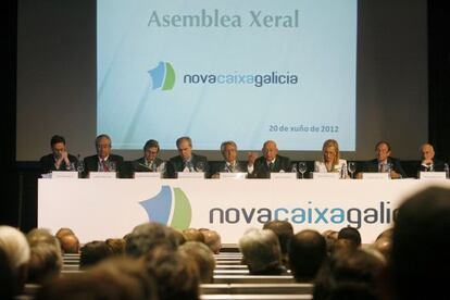 Asamblea general ordinaria de Novacaixagalicia en A Coru&ntilde;a. 