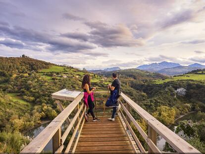 El conocido como Mirador de La Peñona, junto a San Pedro de Nora.