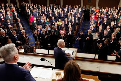 Biden, durante su discurso.